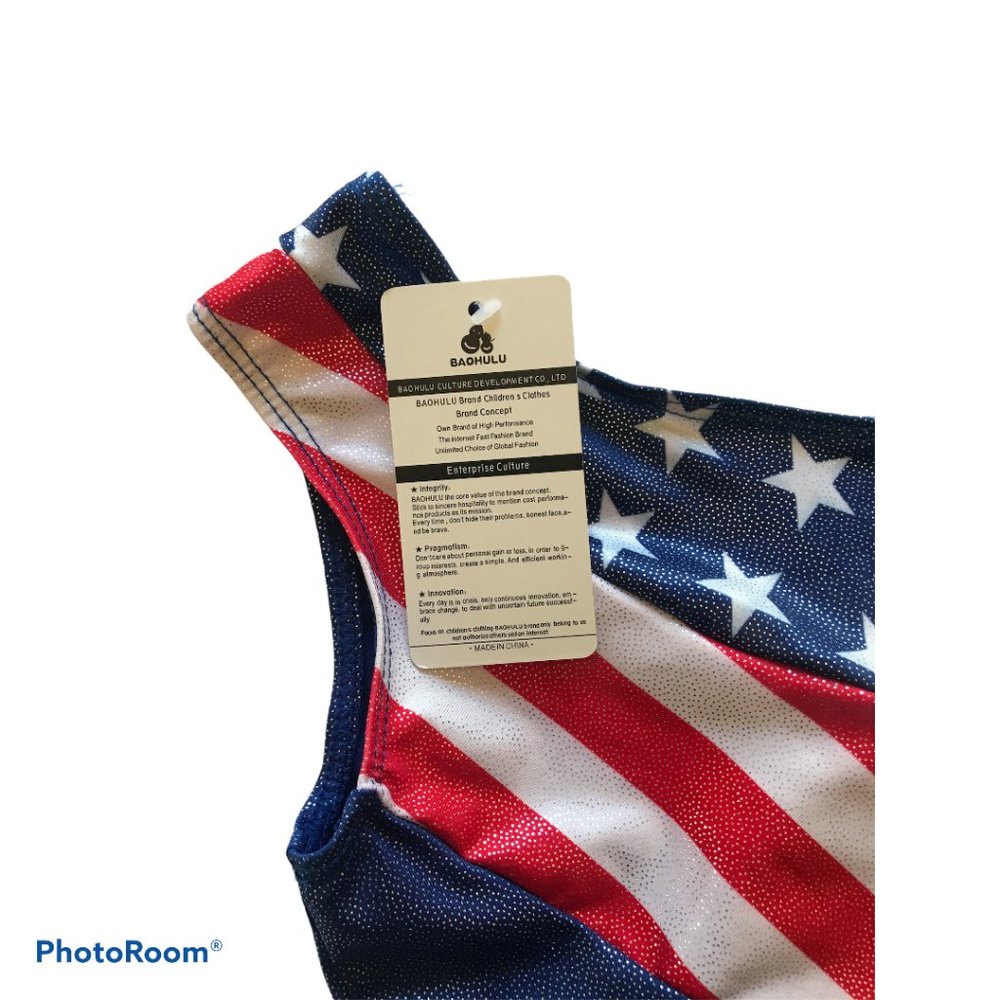 BAOHULU Girls Leotards for Gymnastics Patriotic - Picture 5 of 10